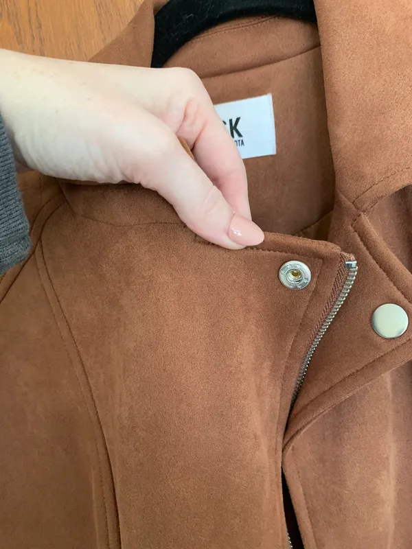 Jack by BB Dakota Suede Moto Jacket - Image 4