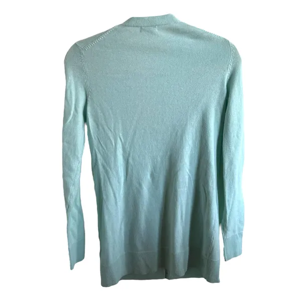 Old Navy Womens Sweater Sz S‎ Mint Green Deep V Neck Pockets Lightweight - Image 5