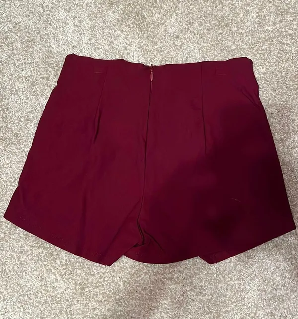 Boutique Maroon Envelope Skort Red - Image 2