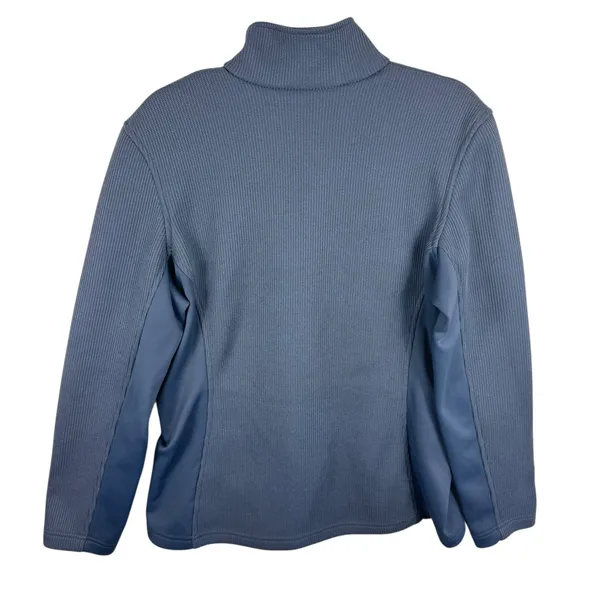 Spyder Gray Neon Pink Core Sweater Full Zip Mock Neck Soft Shell‎ Jacket Size XL - Image 2