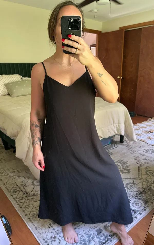 Uniqlo Black Midi Dress - Image 2
