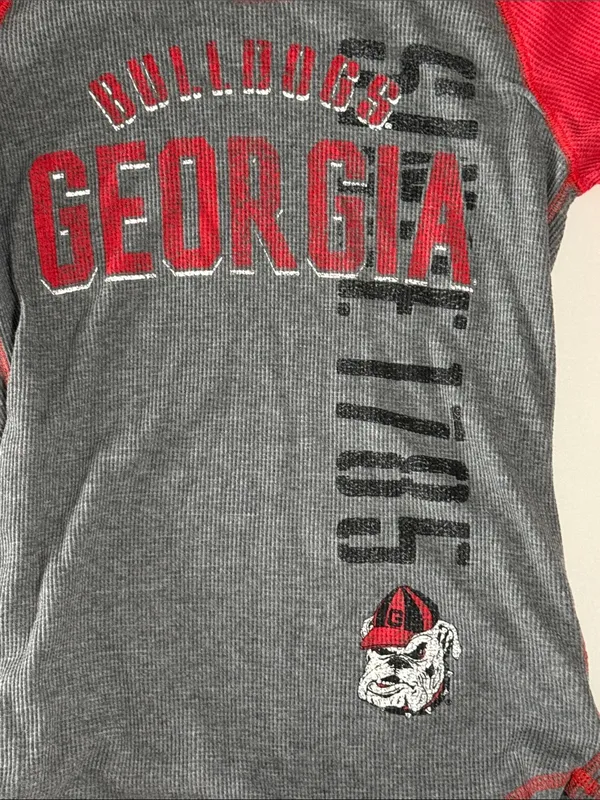 Knights Apparel Georgia Bulldogs Long Sleeve Raglan Sz M - Image 3