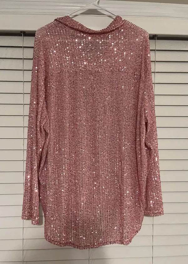 Impressions Sequin Sleeve Shirt - Image 2