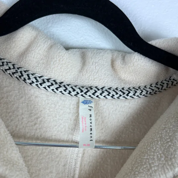 Free‎ People Movement Women's Climb High Fleece Jacket Cream Sz M - Image 7