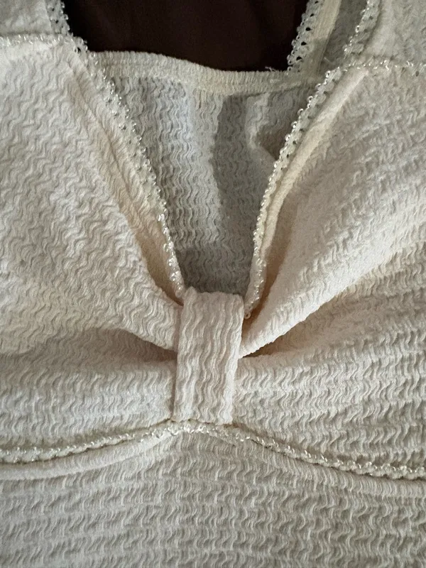 Babydoll Cream Top White - Image 3