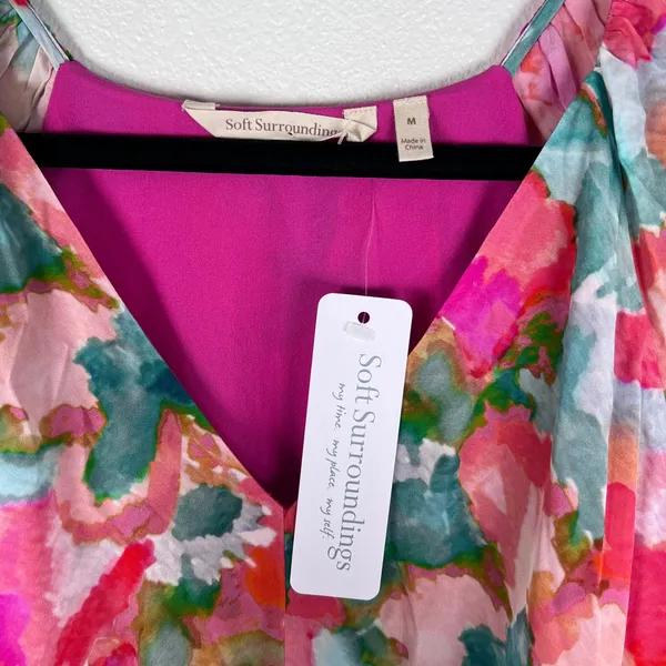 Soft Surroundings Women's Evalina Printed Maxi Dress Sz M‎ - Image 4