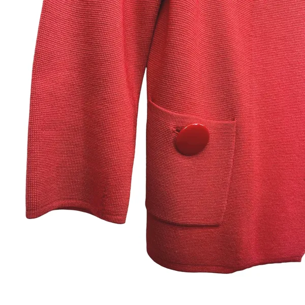 J.Crew Wool Button Front Cardigan Sweater 3/4 Sleeve Collar Short Knit Size 4‎ - Image 4