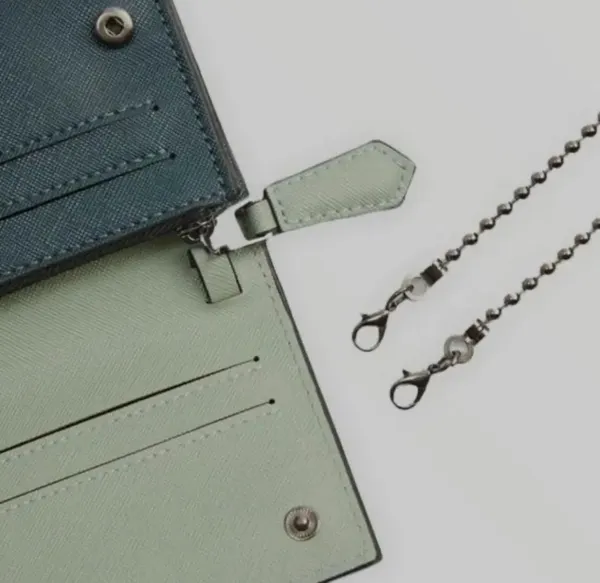 Zara TWO IN ONE FLAP POCKETBOOK/wallet/purse Petrol Blue (New with Tag) - Image 3