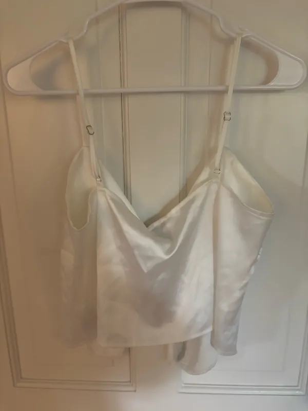 Princess Polly Satin Tie Front Top - Image 3