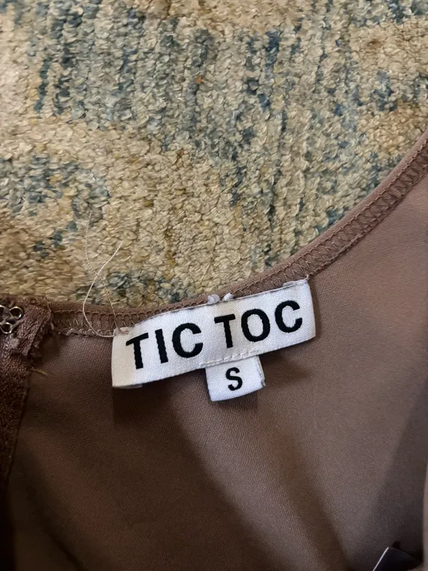 Tan Corset Tic Toc Top - Image 4
