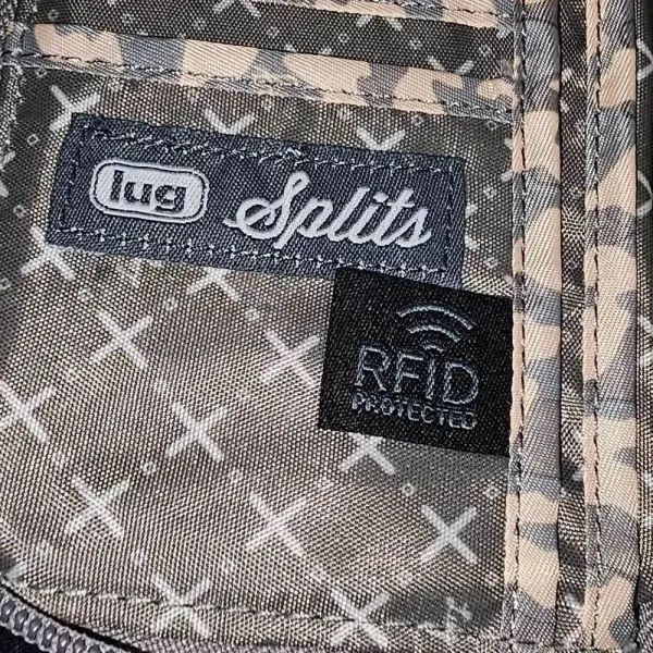 Lug Splits Gray Pink Animal Print‎ Compact RFID Wallet - Image 7