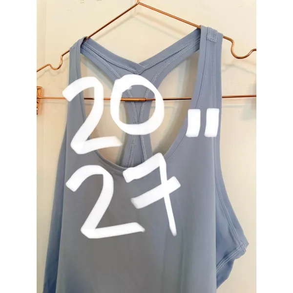 Lululemon Tank‎ Top Women L Blue Racerback Yoga Gym Activewear - Image 5