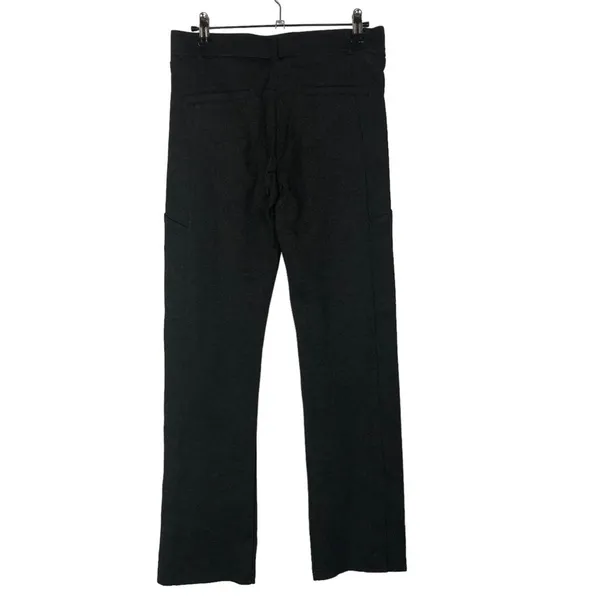 Betabrand Petite Dark Gray‎ Boot Cut Classic Yoga Dress Pants SP - Image 4