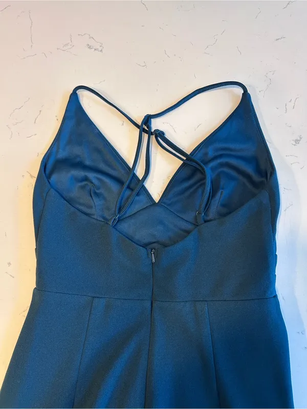 Lulus - Carried by Romance Dark Teal Sleeveless Maxi Dress - Image 4