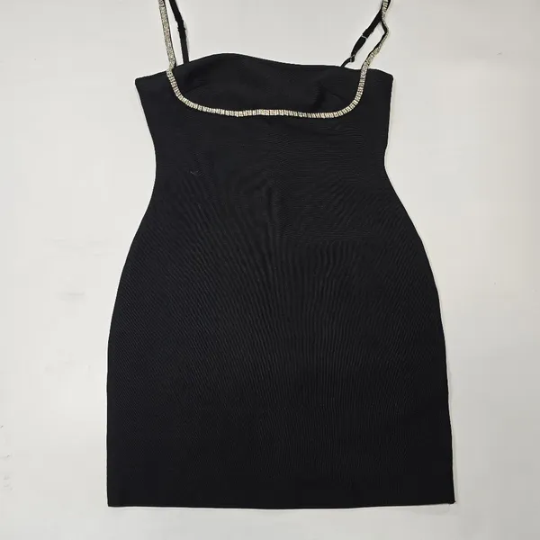 Superdown Pollie Mini Dress in Black - Image 3