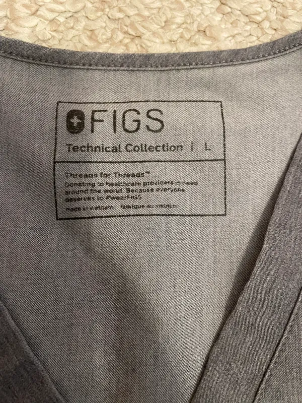 FIGS Graphite  L Top M/T Pants - Image 3
