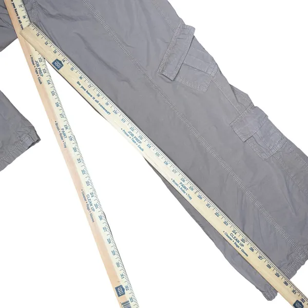 BDG Urban Outfitters S Wide Leg Y2K Baggy Cargo Pants Low Rise Pockets Khaki - Image 10