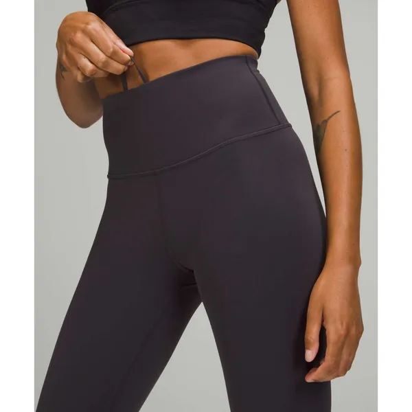 Lululemon Wunder Train High-Rise Crop tights 23 Size 12 Black Granite NWT - Image 3