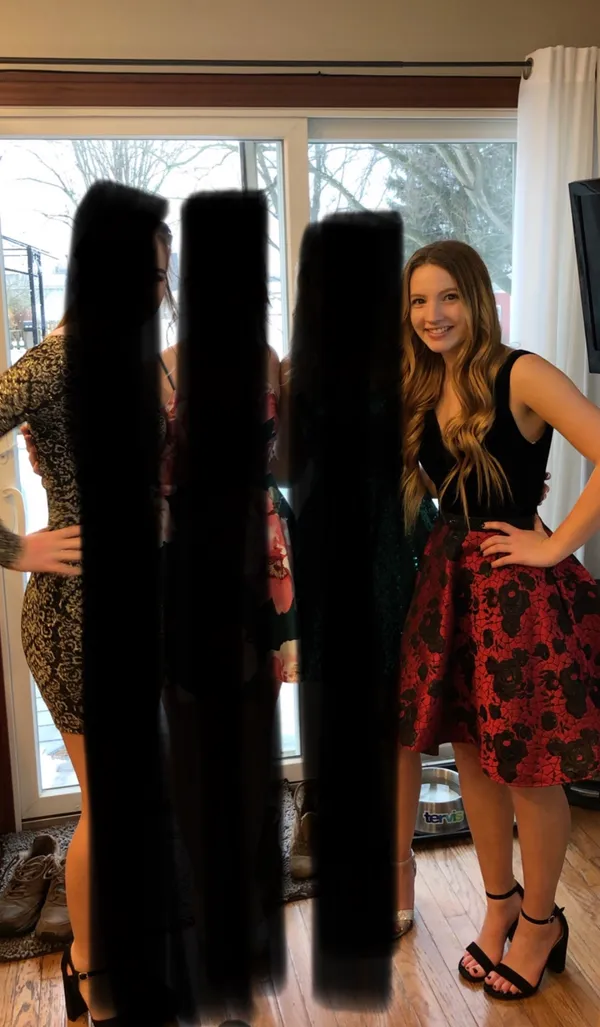 Ellie Wilde Homecoming Dress Black And Red Short - Image 4