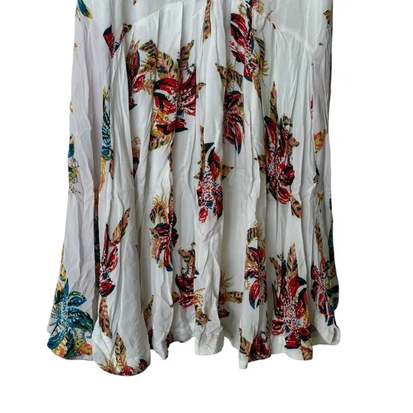 FREE PEOPLE Thought I Was Dreaming Floral Mini Dress Ivory halter L - Image 8