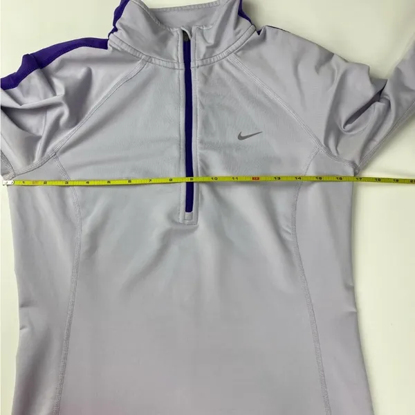 Nike Light Purple 1/4 Zip Size Small Athletic Pull Over - Image 5