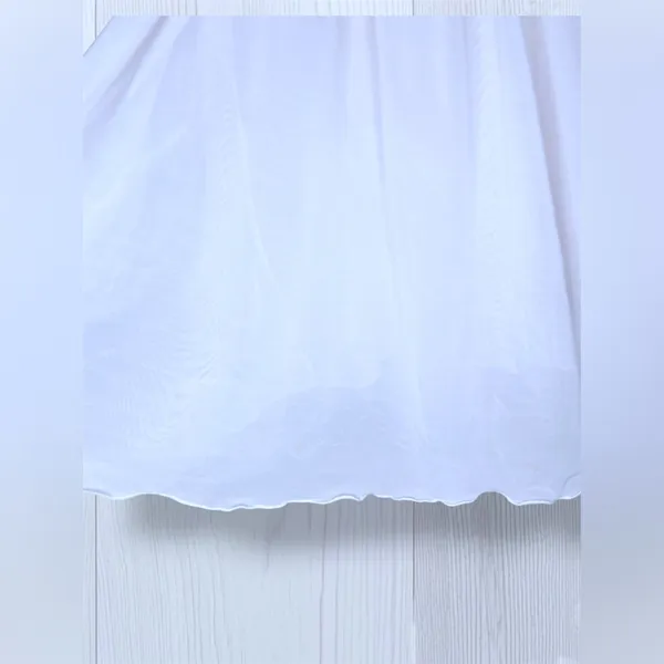 GILLIGAN & O'MALLEY Vintage Soft Girl White Mesh Babydoll Chemise Top - Image 4