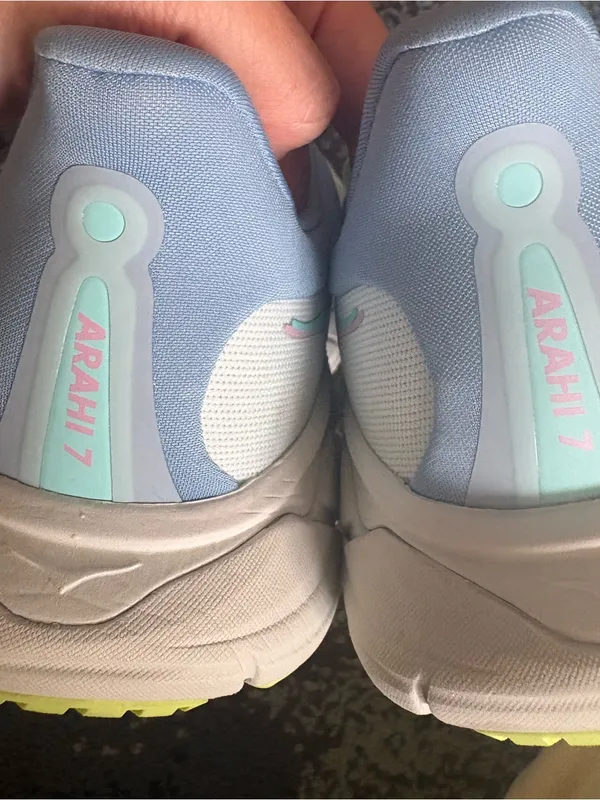 Hoka One One Women's Pale Blue Running Sneakers with Lime Accents - Image 13