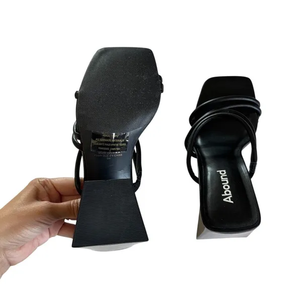 Abound Women's Austry Tubular Strappy Block Heel Black Platform Sandals Size 5 - Image 5