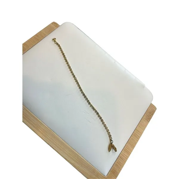Sarah Coventry signed tennis bracelet clear rhinestone Gold - Image 6