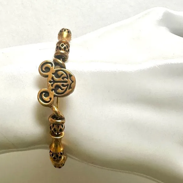 Alex and Ani Disney gold tone filigree wrap bracelet - Image 16