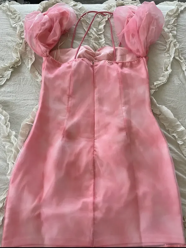 Pink puff dress - Image 2
