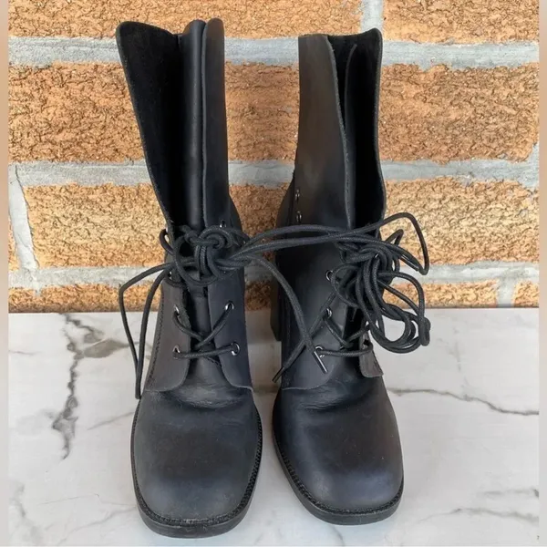 Jeffrey Campbell "JUNEAU" Leather Boots 7.5 - Image 2