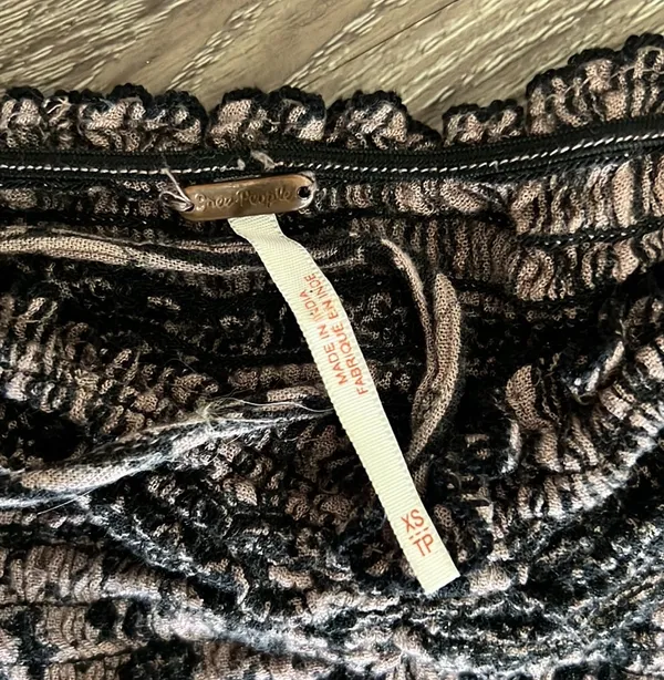 Free People Vintage Strapless Smocked Tube Wide Leg Jumpsuit - Image 9
