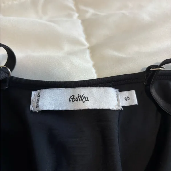 Adika black bodysuit with lace detail - Image 5