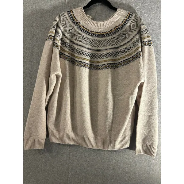 weatherproof fair isle sweater xl NWT - Image 5