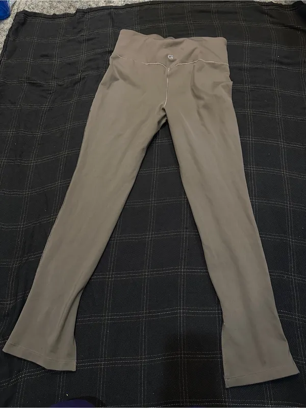 GAP Taupe Boot Cut & Flare Active Leggings - Image 8