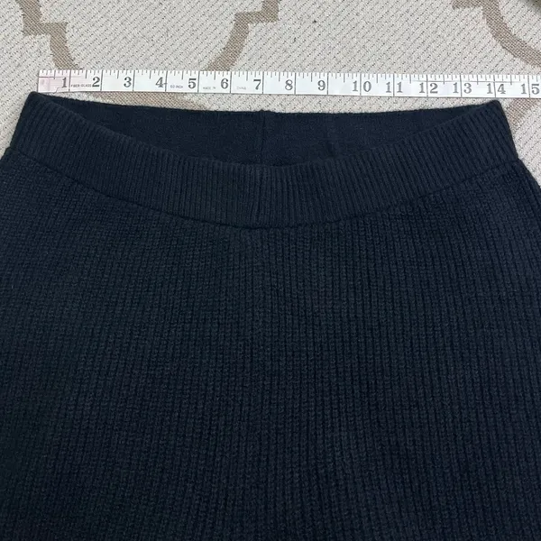 GAP CashSoft Shake Black Wide Leg Ribbed Pull-On Pants Size S Tall Super Soft - Image 5
