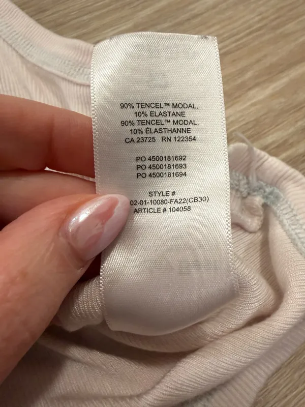 Aritzia Sunday Best Light Pink Ribbed Racerback Tank Top - Image 3
