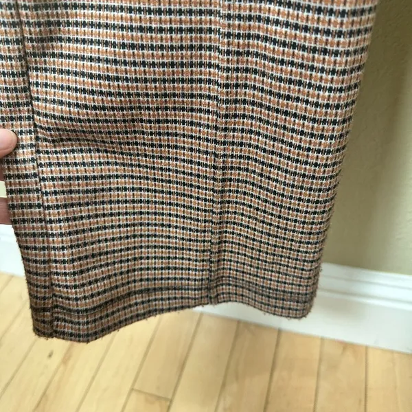 WILD FABLE Zip Front Houndstooth Jumpsuit Wide Leg Stretch Size XS - Image 5