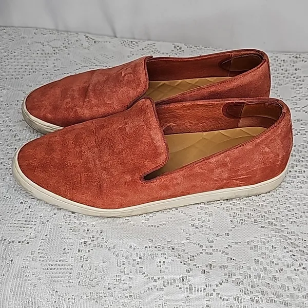 Birdies Swift leather burnt orange slip on loafer flats shoes sz 8 - Image 2