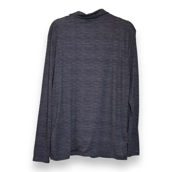 Frye Men's Heathered Notched Collar Premium Pajama Loungewear Top Size‎ M Black - Image 2