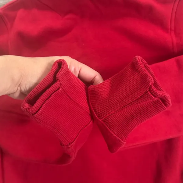 Athleta Vibrant Red Turtleneck Women’s Mock Neck Cozy Sweater Medium - Image 5
