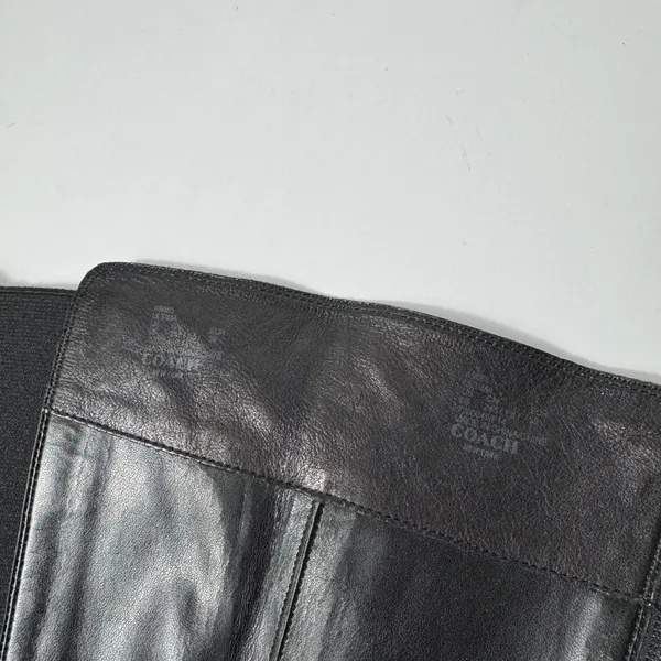 Coach Ultima Knee‎ High Leather Black Heeled Boots Womens Size 9 - Image 9