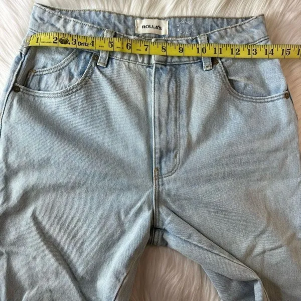 Rolla's High-Rise Straight Jeans Light Wash in Size 27 - Image 10