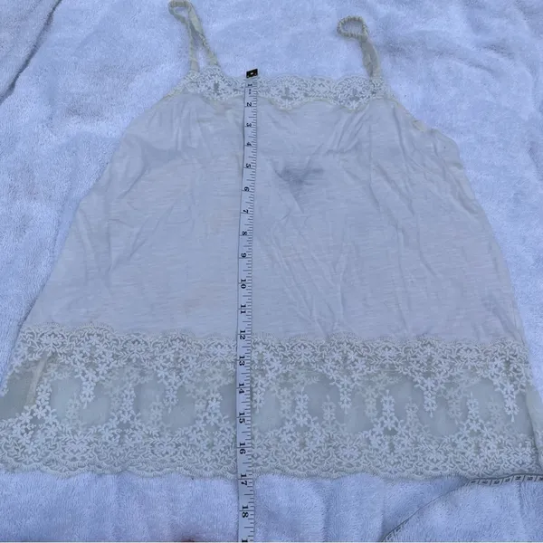 American Eagle White Lace Trim Cami Tank Top Size XS Spaghetti Strap Summer Top‎ - Image 8