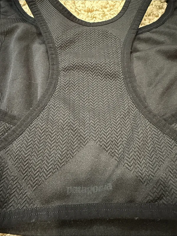 Patagonia Sports Bra Women’s Medium Black | Front Adjustable Band | Medium Suppo - Image 4
