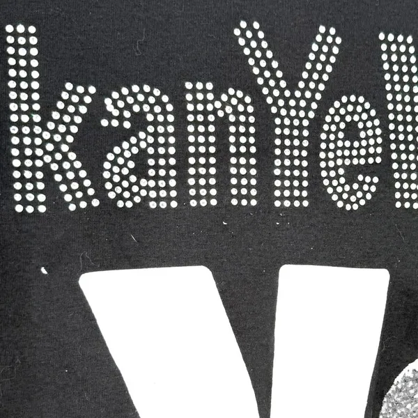 New black Kanye West graphic t-shirt L Rhinestone Concert Tee 2026 LA Unisex - Image 7