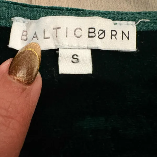 Baltic Born Deep Green Velvet Maxi Dress - Image 7