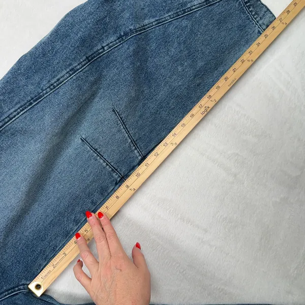 BDG 24 Elise Barrel Jean Blue High Rise Balloon Horseshoe Leg Slouchy Relaxed - Image 16