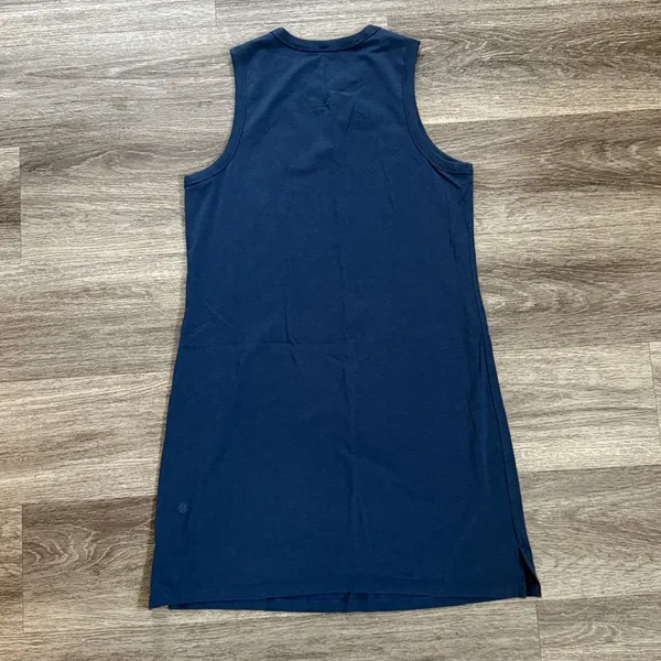 Lululemon Navy Blue Dress Sleeveless Stretch Casual Athletic Classic Fit - Image 3